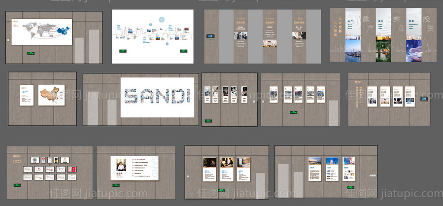 房地产品牌墙广告展板-源文件