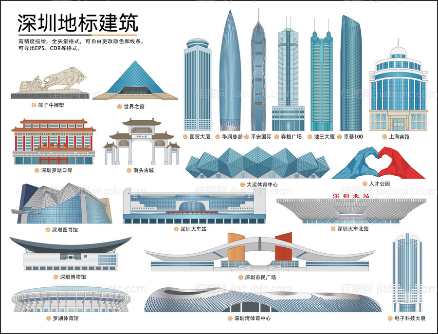 深圳地标建筑-源文件