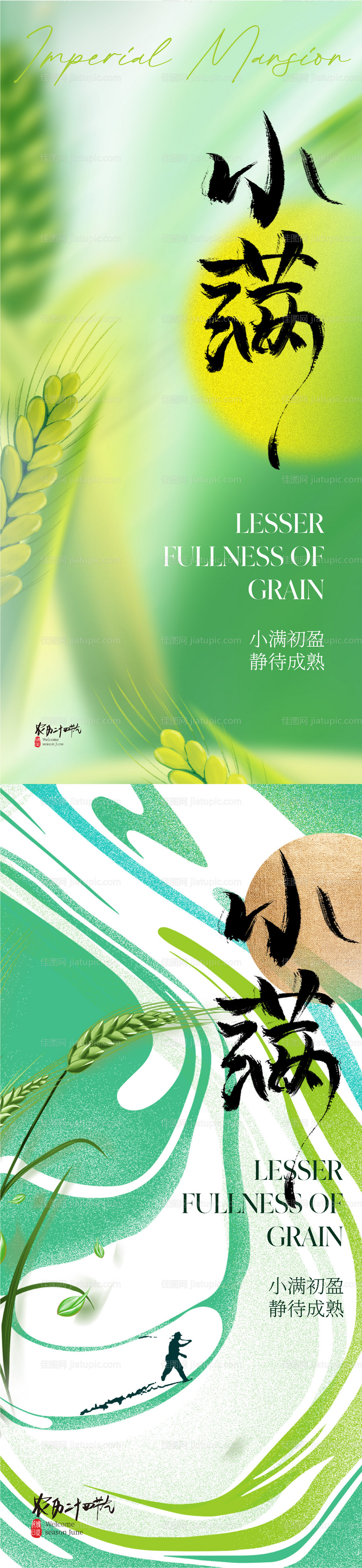 地产小满节气海报-源文件