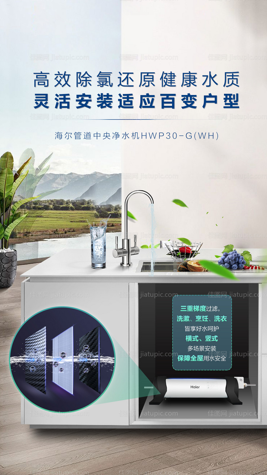 净水场景海报-源文件