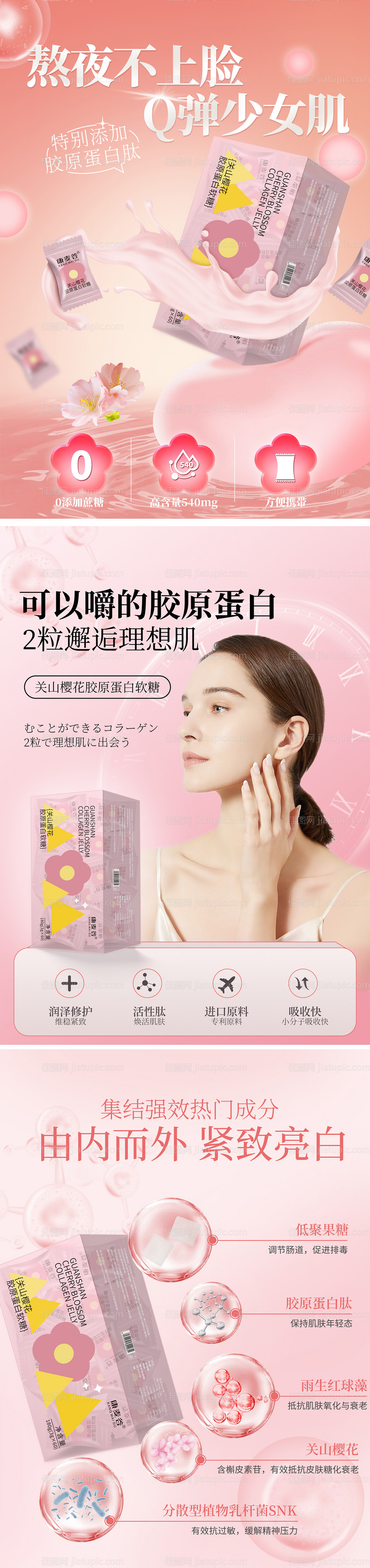 胶原蛋白产品护肤海报-源文件