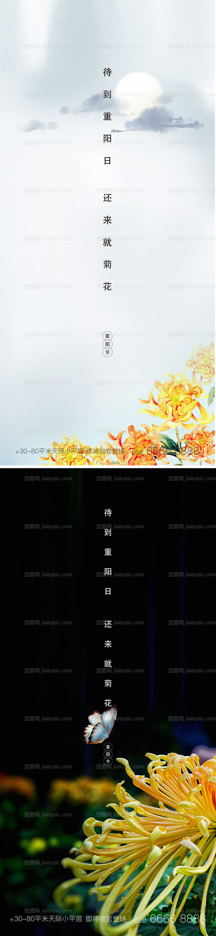 重阳节系列海报-源文件